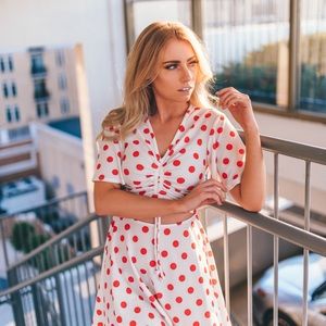 Cute summer polka dot dress